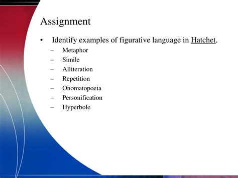 Figurative language is the use of descriptive words, phrases and sentences to convey a message that means something without directly saying it. PPT - Figurative Language Review PowerPoint Presentation, free download - ID:2801045
