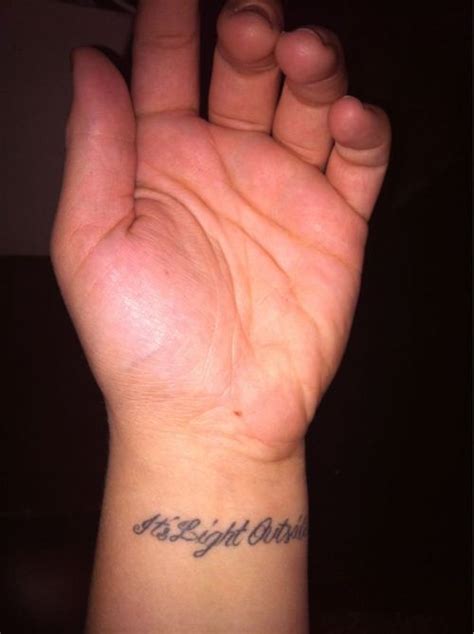 Wrist tattoo with butterfly and heart. Blaise in California has the Light Outside wrist tattoo. I ...