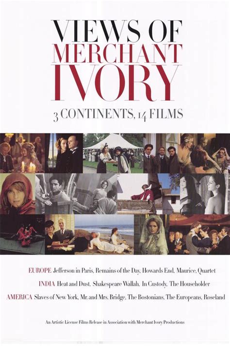 List of merchant ivory productions movies, ranked from best to worst, including trailers, genres, and release dates. Views of Merchant Ivory Movie Posters From Movie Poster Shop