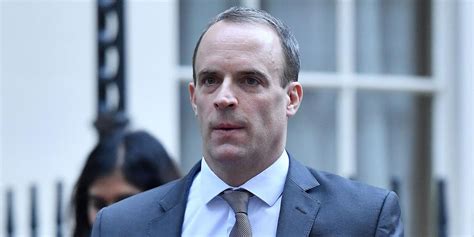 Foreign secretary dominic raab speaks to the media outside bbc broadcasting house in central london after · uk · nato and eu condemn attack on mercer street . Dominic Raab refuses to say if he would have voted to ...