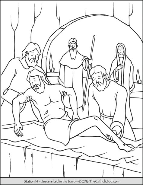 Stations of the cross coloring pages. The Big Christian Family: Lent 2020