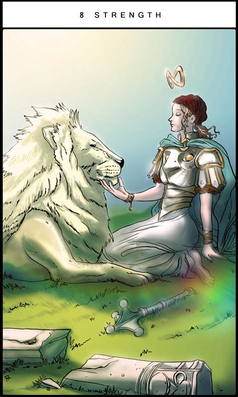 What is captivating is how gracefully she controls the lion. RODRIGO BRAVO: Strength Card.