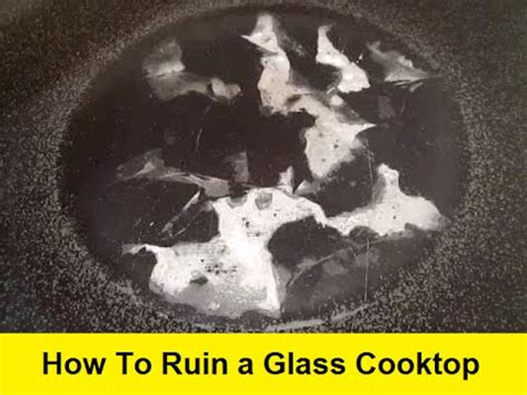 Actually, i was thinking about converting to gas anyway. How To Ruin a Glass Cooktop - YouTube