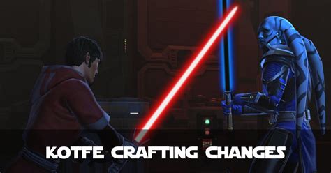 Crew skills and crafting guide; Crafting Changes in KotFE - SWTOR - FibroJedi