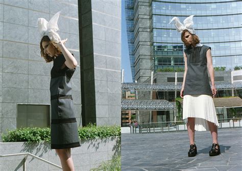 È la volta di giulia bersani. Fashion Story: A dove, glass and steel