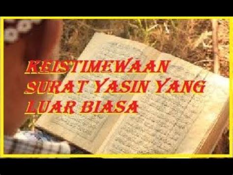 Check spelling or type a new query. Keistimewaan Membaca Surat Yasin - Contoh Soal