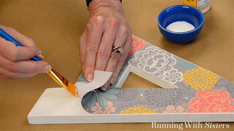 Jan 12, 2021 · how to use tsp before painting: Decorate A Wooden Letter Using Mod Podge - Running With ...