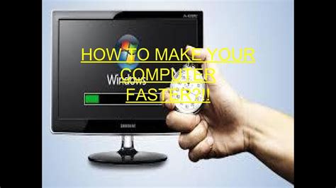 Now that i have explained how to make your laptop /computer faster let me also answer some related questions often asked by the computer users. HOW TO MAKE YOUR WINDOWS FASTER?!!! - YouTube