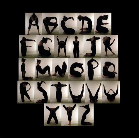The english alphabet consists of 26 letters. Body Alphabet by Isabel Eeles, via Behance | Alphabet ...