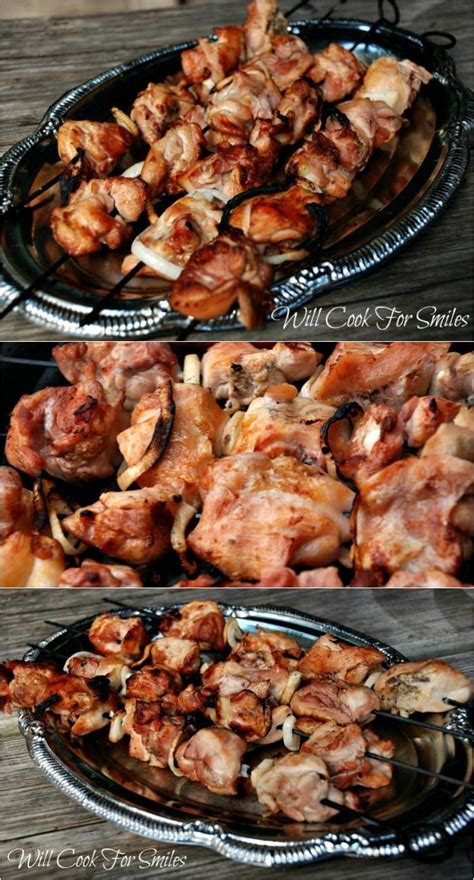 Be sure not to cram the skewers. Chicken Shish Kebabs - Will Cook For Smiles