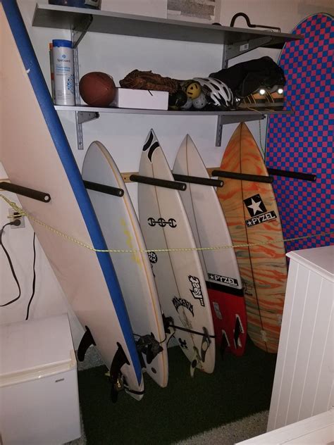 Maybe you would like to learn more about one of these? Vertical Surfboard Wall Rack | 3, 6, or 9 Wood Surf Rack ...