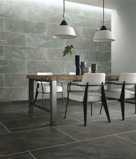 With unique veining patterns and textures, these tiles create a one of a kind look for your interiors in addition to being durable and easy to maintain. Waterproof Stone Look Porcelain Tile With Matte Surface Treatments