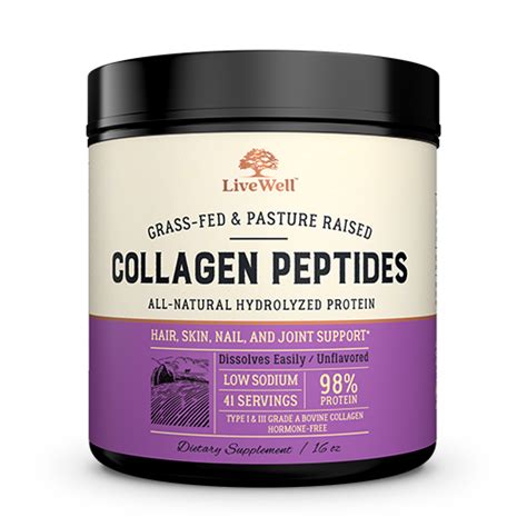 Vital proteins collagen products can be taken by themselves as a stand alone supplement or be taken with food. LiveWell Labs | Collagen supplements, Collagen peptides ...