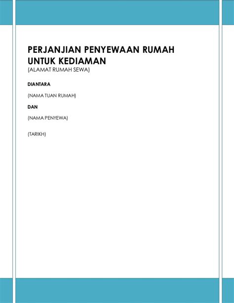 Sebelum mengunduh surat perjanjian sewa ruko kios di bagian bawah artikel anda perlu memperhatikan beberapa hal penting yang harus tercatat di dalamnya. Contoh perjanjian sewa rumah kediaman (6)