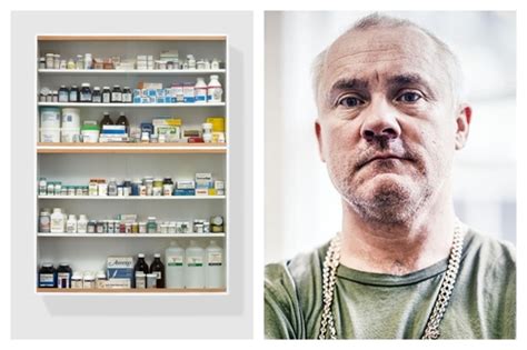 They were shown at l&m gallery accompanied by a collection of band memorabilia. Damien Hirst's Medicine Cabinet for His Degree Show Could ...