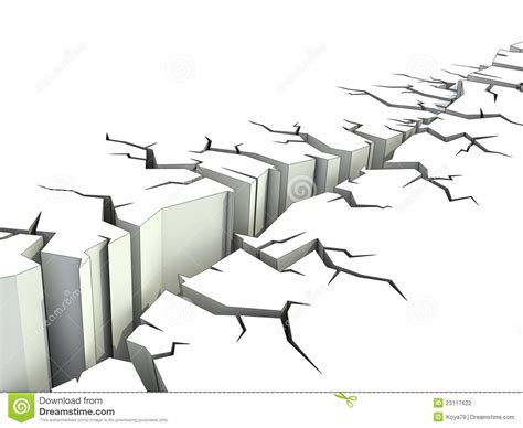 Il provient de la fracturation des roches en profondeur. Illustration Du Séisme 3d Photographie stock - Image: 23117622