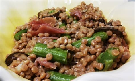 Maybe you would like to learn more about one of these? Couscous with Prosciutto, Mushrooms and Asparagus - Emily ...