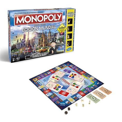 El mejor juego de mesa de inmobiliarias del mundo. Monopoly Edición Mundial - Hasbro B2348 - 1001Juguetes