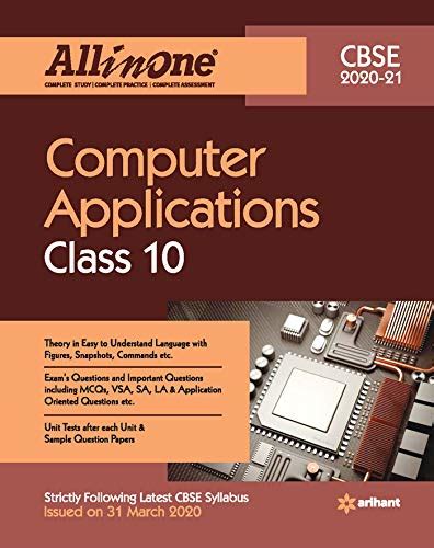 Oswaal cbse question bank computer applications class 9 for 2021 exam written by oswaal editorial board, published by oswaal books which was released on 23 april 2020. CBSE All In One Computer Application Class 10 for 2021 ...