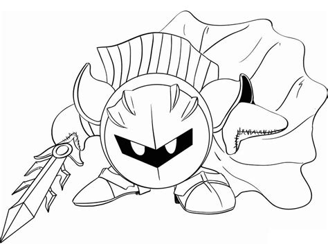 Knight coloring pages meta knight vs kirby coloring pages meta knight awesome coloring pages super smash bros. Meta Knight Coloring Page - Free Printable Coloring Pages ...