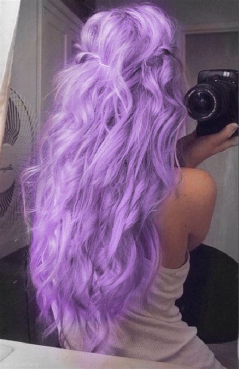 Wavy hair with purple color. Beautiful Light Purple hair ️ | Light purple hair, Light ...