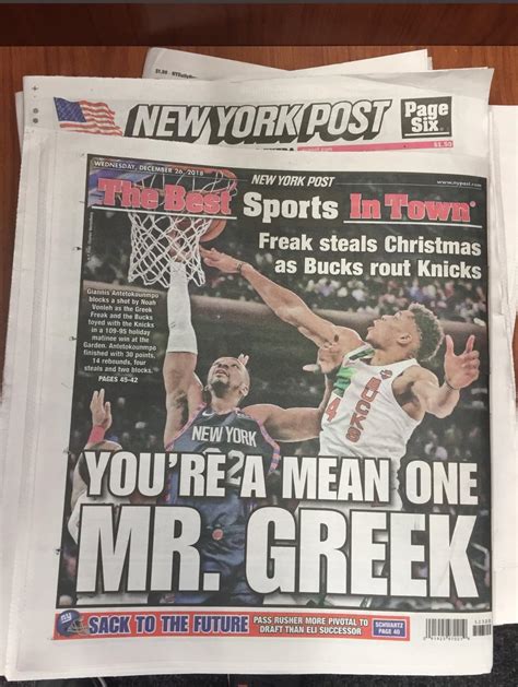 For our latest stories featured on instagram 👇 like2buy.curalate.com/nypost. Giannis on the sports cover for today's New York Post ...