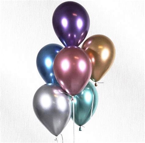 1 balloon decor services provider. 11" Qualatex Plain Latex Balloon - Round Chrome Gold