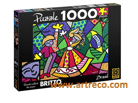 Romero britto garden puzzle 5000 pieces. Romero Britto Brazil Puzzle 1000 pcs - Artreco