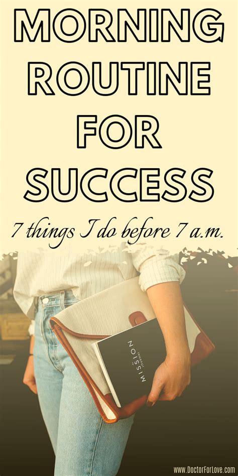 When you become more aware of the difference those 10 minutes make and you create little small habits to get into your new 'big' habit. 7 Things To Do Before 7 A.M. | Morning routine, Healthy ...