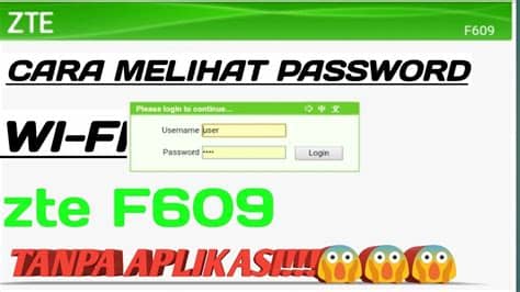 Open your internet browser (e.g. Cara melihat password WiFi ZTE F609 - YouTube