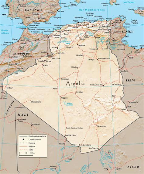 El mapa político del mundo. Mapa De Argelia | Mapa