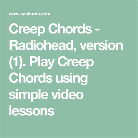 We did not find results for: Creep Chords - Radiohead, version (1). Play Creep Chords ...