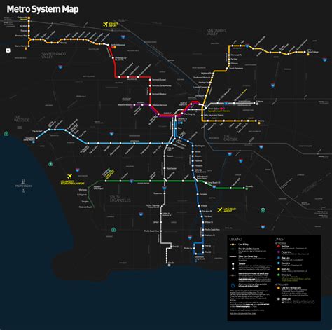Someone really took the time to think and plan the ada aspect of the trains. Los Angeles County Metro Rail and Metro Liner map | Metro ...