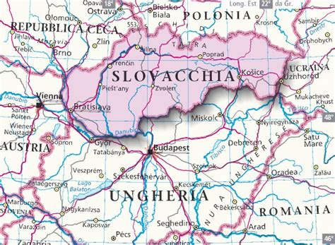Slo | vàc | chia. Mappa Slovacchia - Cartina della Slovacchia