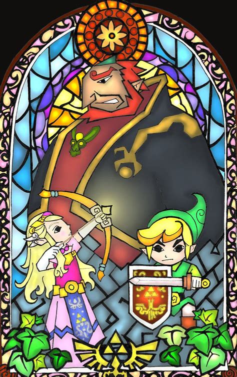 Stained glass patterns for free. Wind Waker Stained Glass Fanart by aiduqui on DeviantArt ...