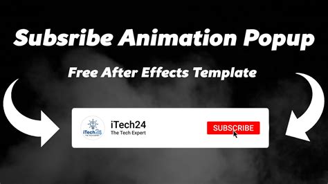 Download the after effects templates today! How To Make Subscribe Animation Popup For YouTube | Free ...