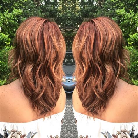 Auburn hair with blonde highlights/balayage. Auburn hair with blonde highlights | Auburn blonde hair ...