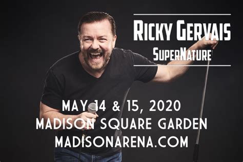 With an absent father who was in and out. Ricky Gervais Tickets | 15th May | Madison Square Garden ...