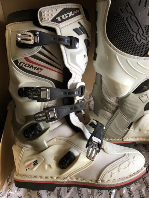 Bit.ly/2sdxzh0 we had a great time testing. TCX COMP 2 OFF ROAD DIRT BIKE BOOTS WHITE SIZE EURO 43 US 9