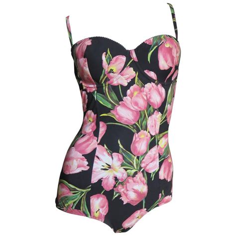 Shop with confidence on ebay! Dolce and Gabbana Flower Pattern Swimsuit at 1stdibs