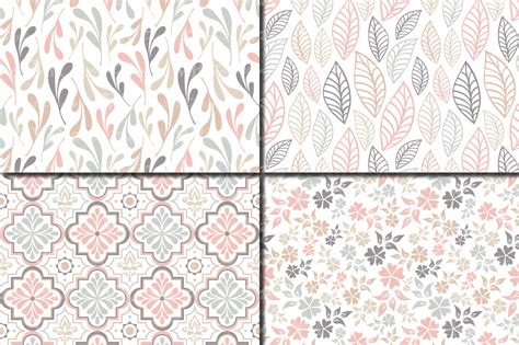 11,000+ vectors, stock photos & psd files. Seamless neutral patterns / Neutral geometric and floral ...