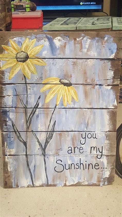 Maybe you would like to learn more about one of these? Sunflower sunshine pallet sign | Pallet signs, Wall decor, Novelty sign