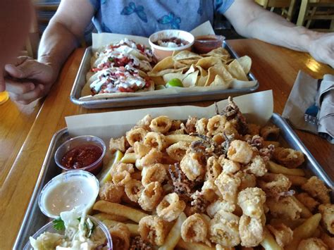 1 red onion (about 12 ounces), halved lengthwise, cut thinly crosswise, 5 whole small jalapeños, 2 cups seasoned rice vinegar, 3 tablespoons fresh lime juice, 1 tablespoon coarse kosher salt, 1/2 cup mayonnaise, 1/2 cup sour cream, 2 tablespoons fresh lime juice, 1 teaspoon (packed). Mitch's Seafood is ridiculous! | Bloodydecks