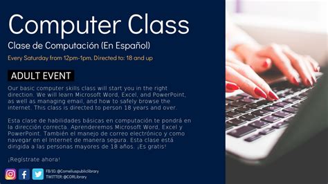 Computer Class (En Español) | Cornelius Oregon