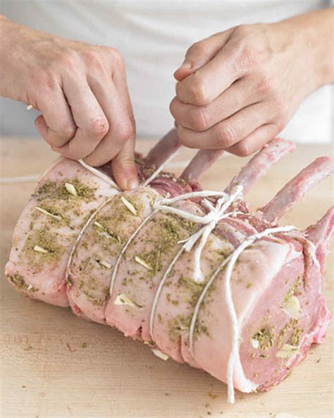 The best roasted pork loin that's moist and has a delicious garlic and rosemary browned crust. How to Make Bone-In Pork Loin | Martha Stewart