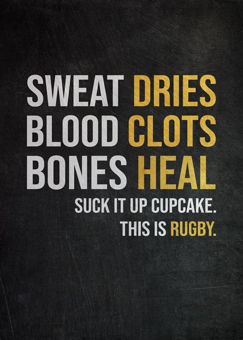 Background history and famous rugby players. 'Rugby Funny Quote' Metal Poster Print - PosterWorld | Displate in 2020 | Quote posters, Funny ...