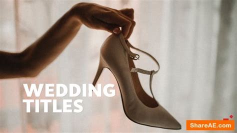 It includes 4 scenes with 20 video placeholders, 3 title placeholders. Videohive 50 Wedding Titles | Essential Graphics | Mogrt ...