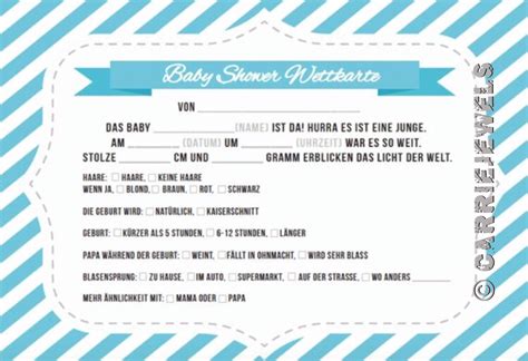 Both versions are fully explained here and you can play both variations with your free printables. Pin auf Baby Shower