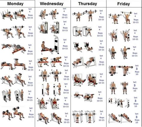 Workout plans to efficiently build muscle, and why they work. 4 Days Workout Plan! Healthy Fitness Training | Exercícios ...