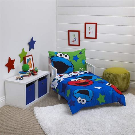 Other ideas include getting creative with new bed parties and scrap books of the crib days…only you can truly know what will work for your. Sesame Street 4pc Toddler Crib Bedding Set Elmo Cookie ...